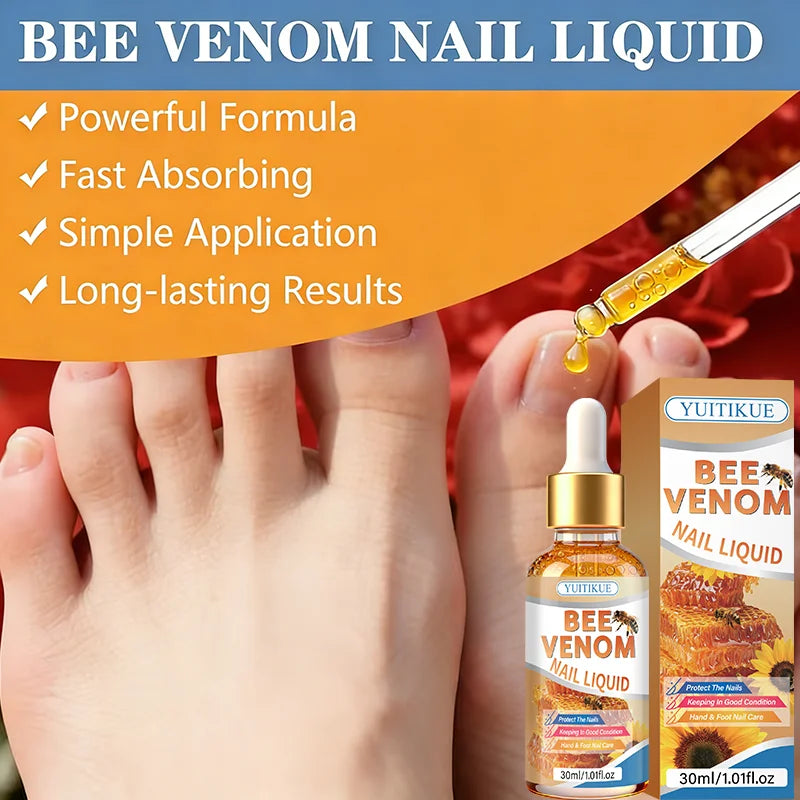 YUITIKUE Bee Venom Nail Treatment Liquid for Hand and Foot Nail Care
