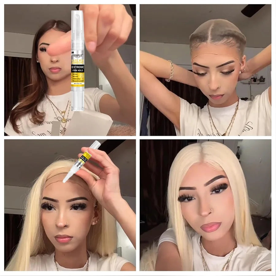 Waterproof Lace Wig Adhesive Glue for Hair Replacement Systems 3 Piece