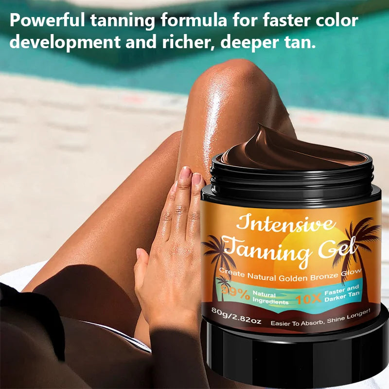 YUITIKUE Intensive Tanning Gel Natural Bronzer for Golden Bronze Glow