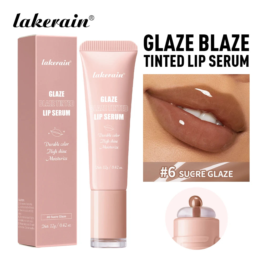 Hydrating Tinted Lip Gloss Serum for Shiny Plump Lips - 15