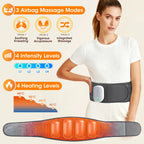 Cordless Heated Back Massage Belt with Air Compression