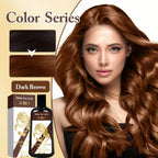 Chestnut Brown 4-in-1 Hair Dye Shampoo for Gray Hair Coverage 100g