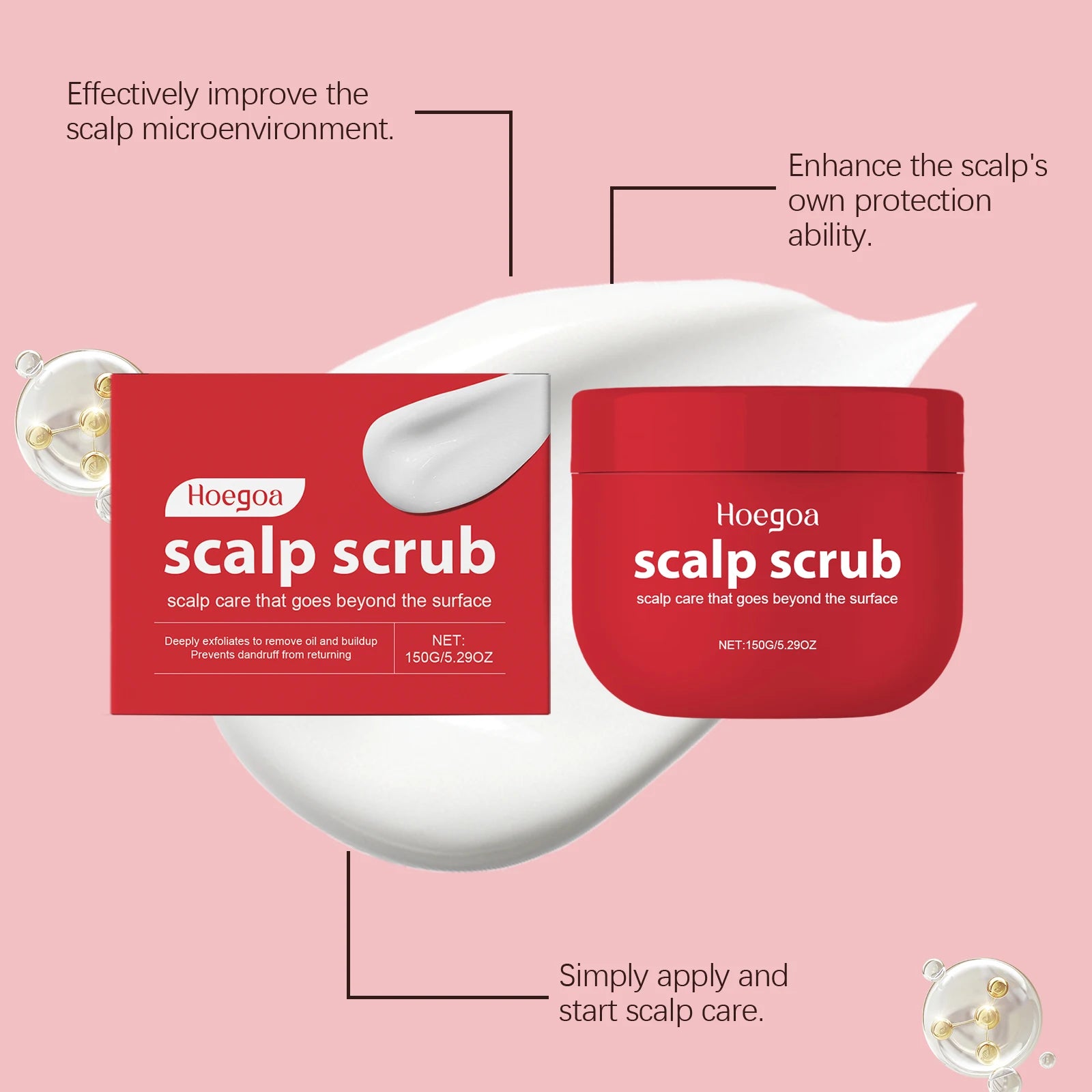 Nourishing Moisturizing Scalp Scrub Shampoo 150g - 3