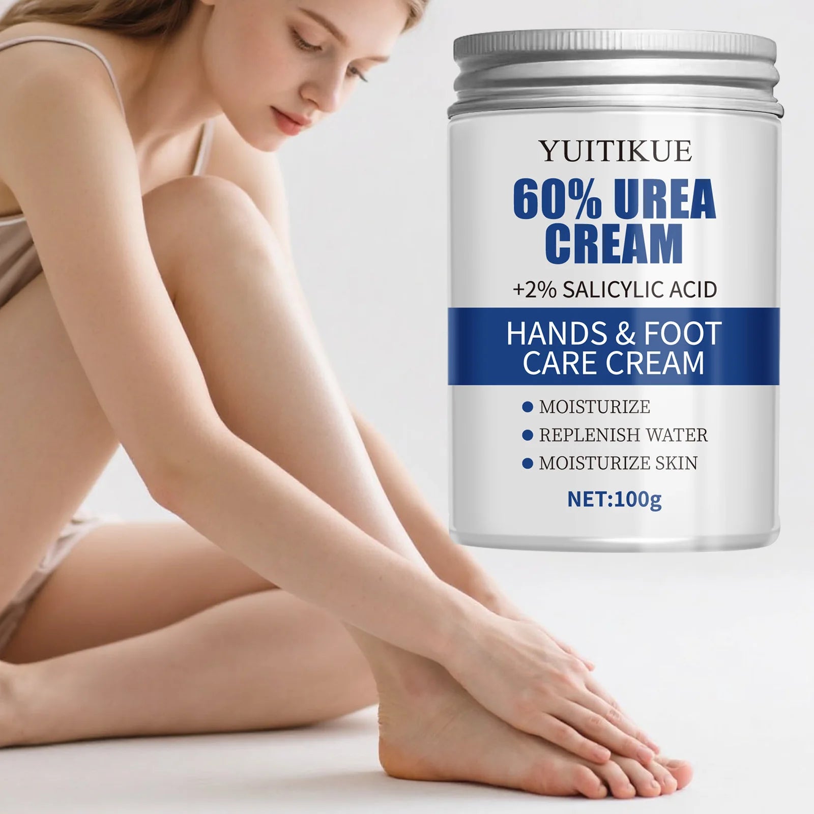 YUITIKUE 60% Urea Foot Cream Cracked Heel Repair Moisturizer 100g - 1