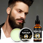 LOCKMIO Beard Care Kit Men Grooming Set Oil Balm and Styling Tools