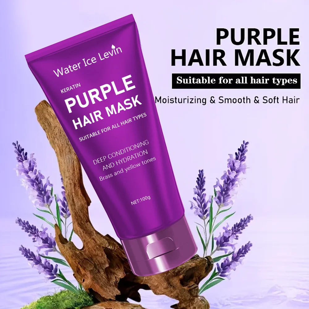 Purple Hair Mask for Blonde Hair Toner and Deep Conditioning Treatment