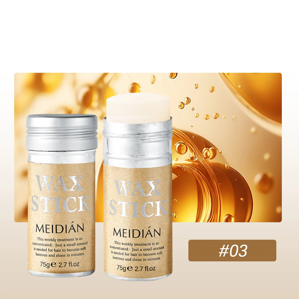 Hair Styling Wax Stick Moisturizing Pomade for All Hair Types