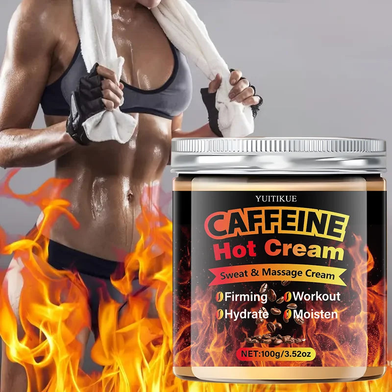 YUITIKUE Caffeine Hot Cream Thermogenic Workout Body Sculpting Gel 100g
