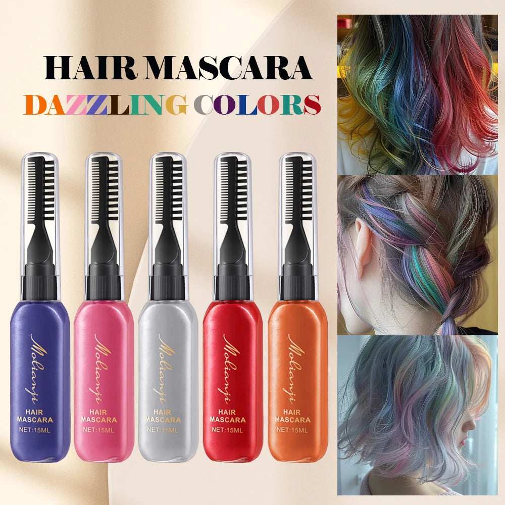 Disposable Colored Hair and Eyelash Dye Mascara 15ml