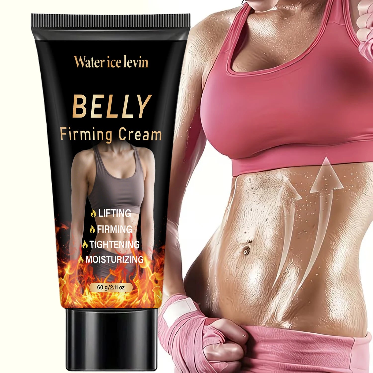 Belly Firming Cream Hyaluronic Acid Stomach Tightening Treatment - 4