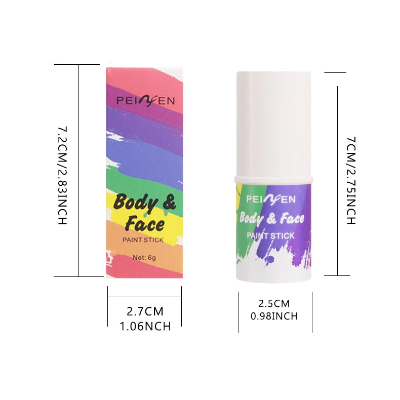 Peiwen Face and Body Paint Stick Waterproof Makeup for Parties
