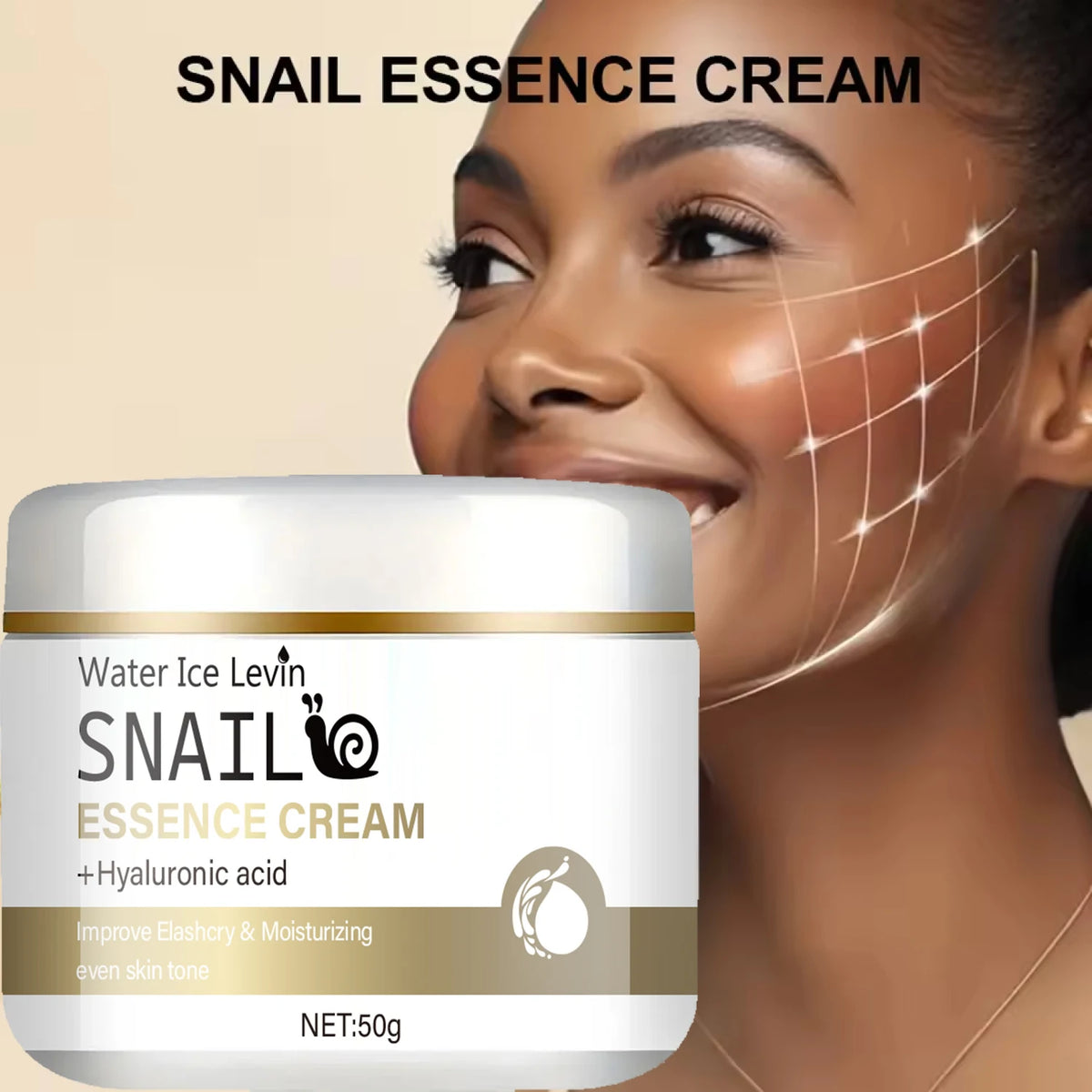 Snail Essence Moisturizing Face Cream with Hyaluronic Acid 50g