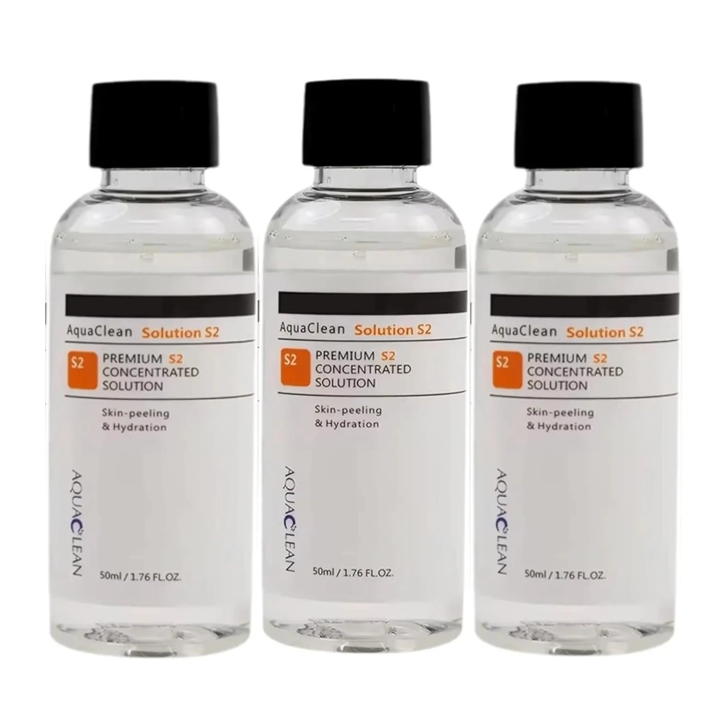 3 Bottle Aqua Peeling Facial Care Concentrate Solution Set S1 S2 S3