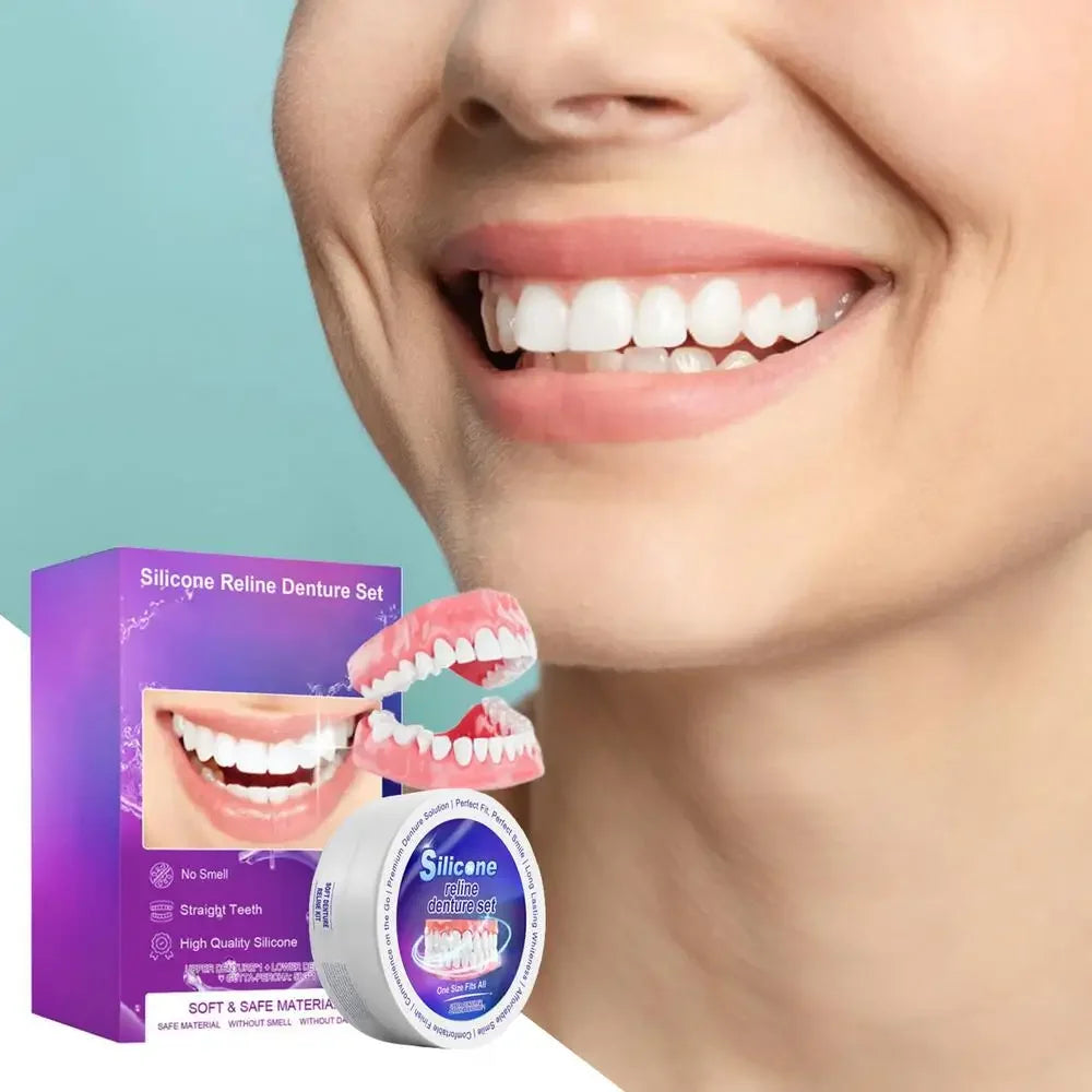 Temporary Silicone Denture Reliner Kit for Comfort Fit
