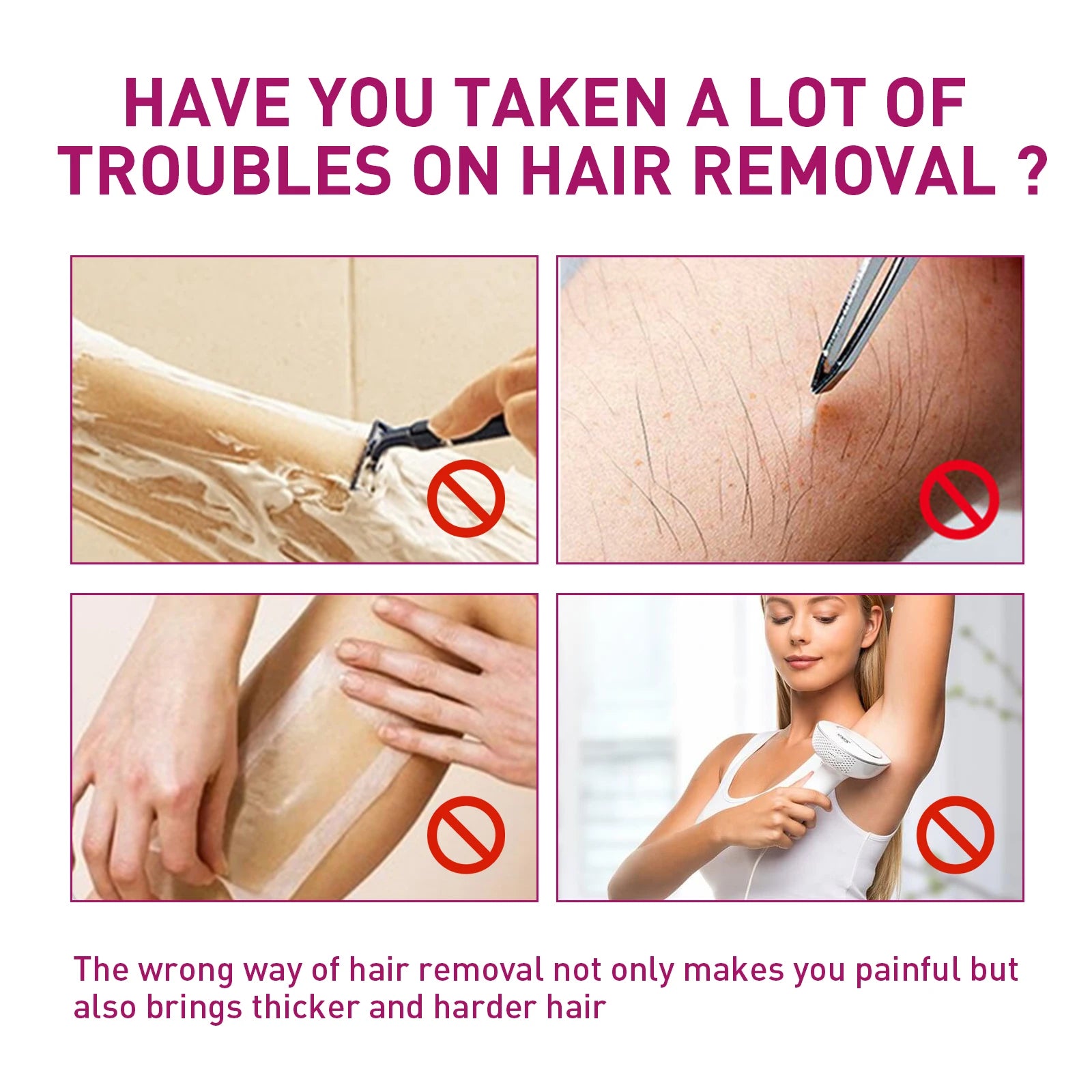 Painless Hair Removal Cream for Sensitive Skin - 10