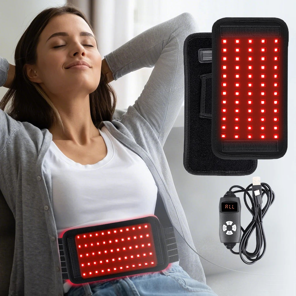 Red Light Therapy Belt for Body Pain Relief and Skin Rejuvenation