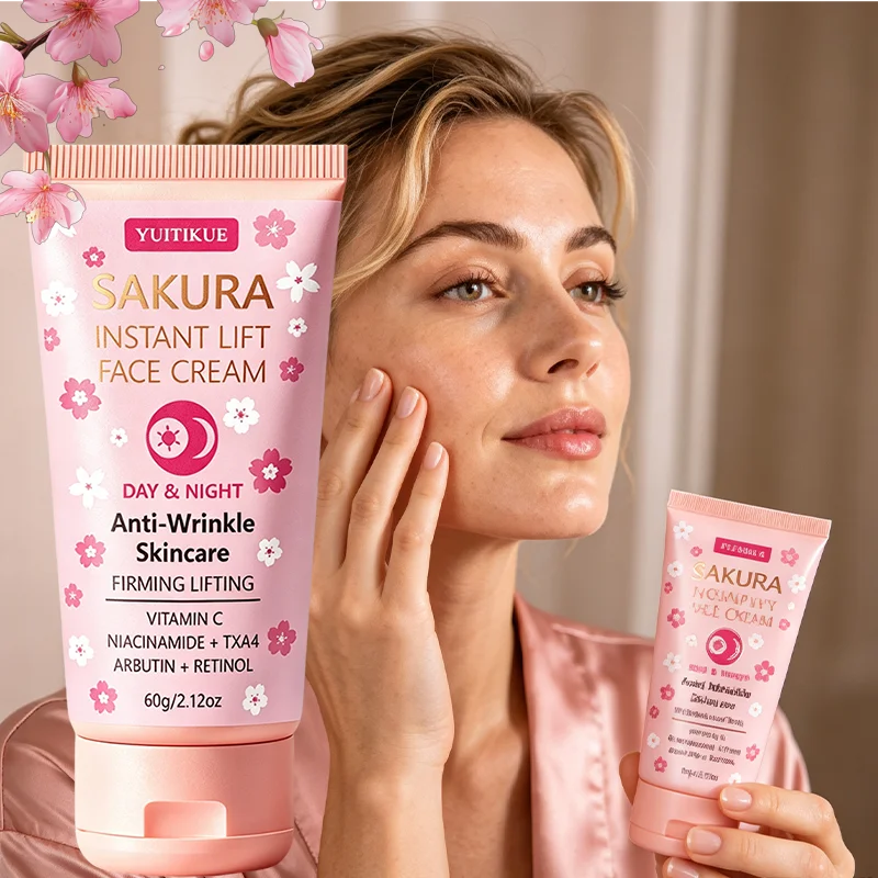 YUITIKUE Sakura Anti Wrinkle Face Cream Firming Moisturizer 60g