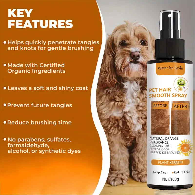 Pet Hair Detangler Spray Smoothing Conditioner for Dogs and Cats - 2