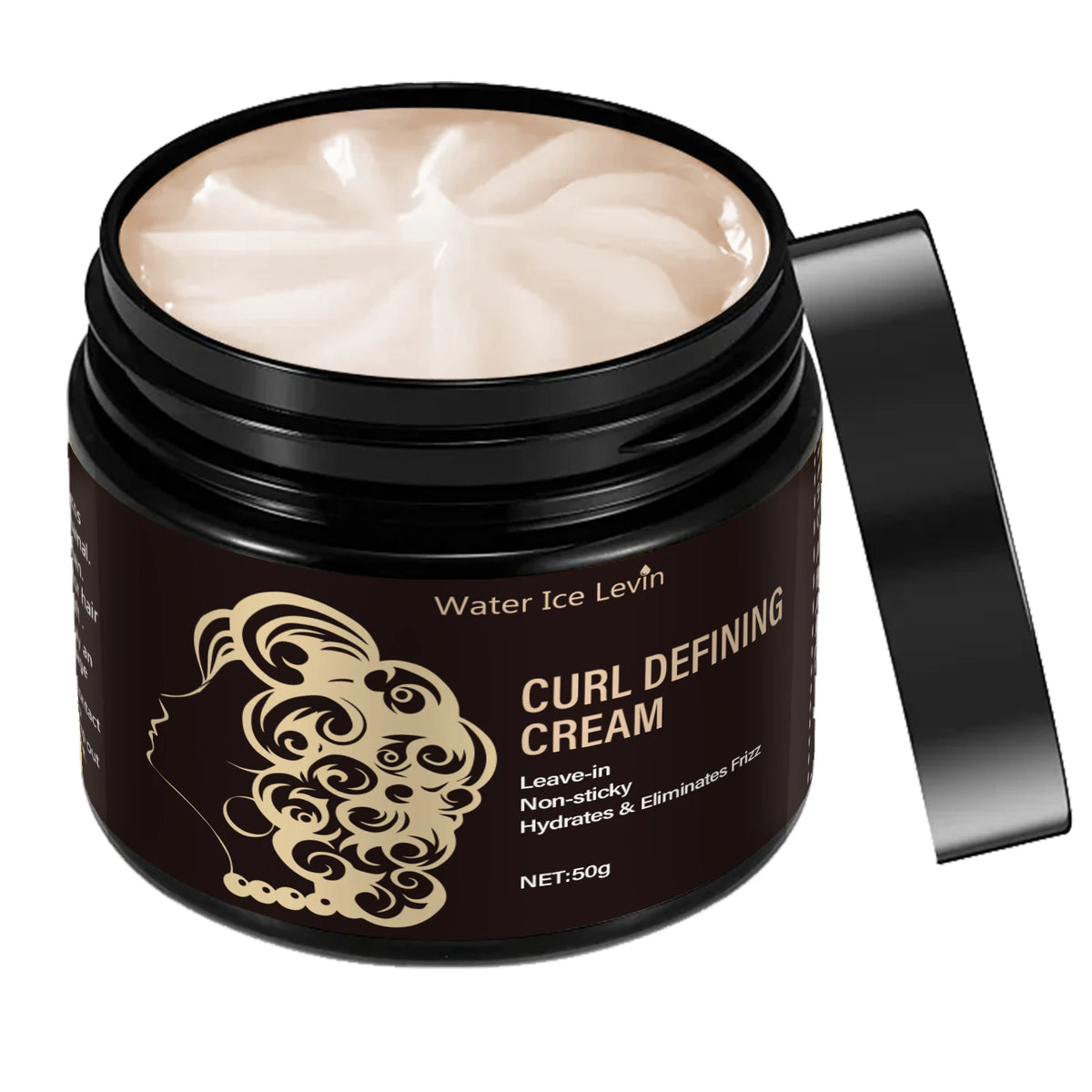 Coconut Oil Curl Defining Cream 50g Leave In Hair Moisturizer Frizz Control