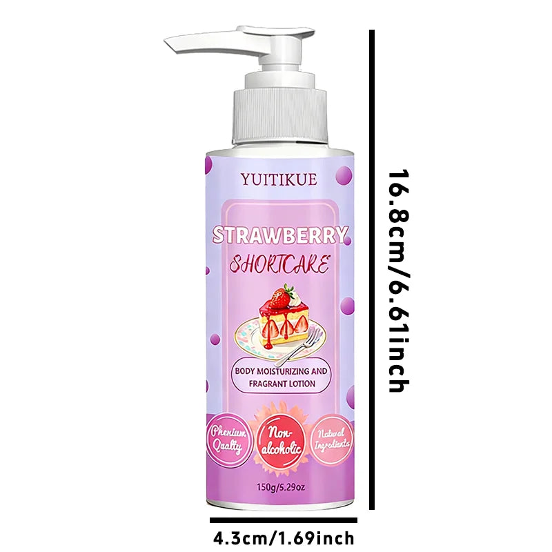 YUITIKUE Strawberry Body Lotion Moisturizing Fragrant Skin Cream 150g