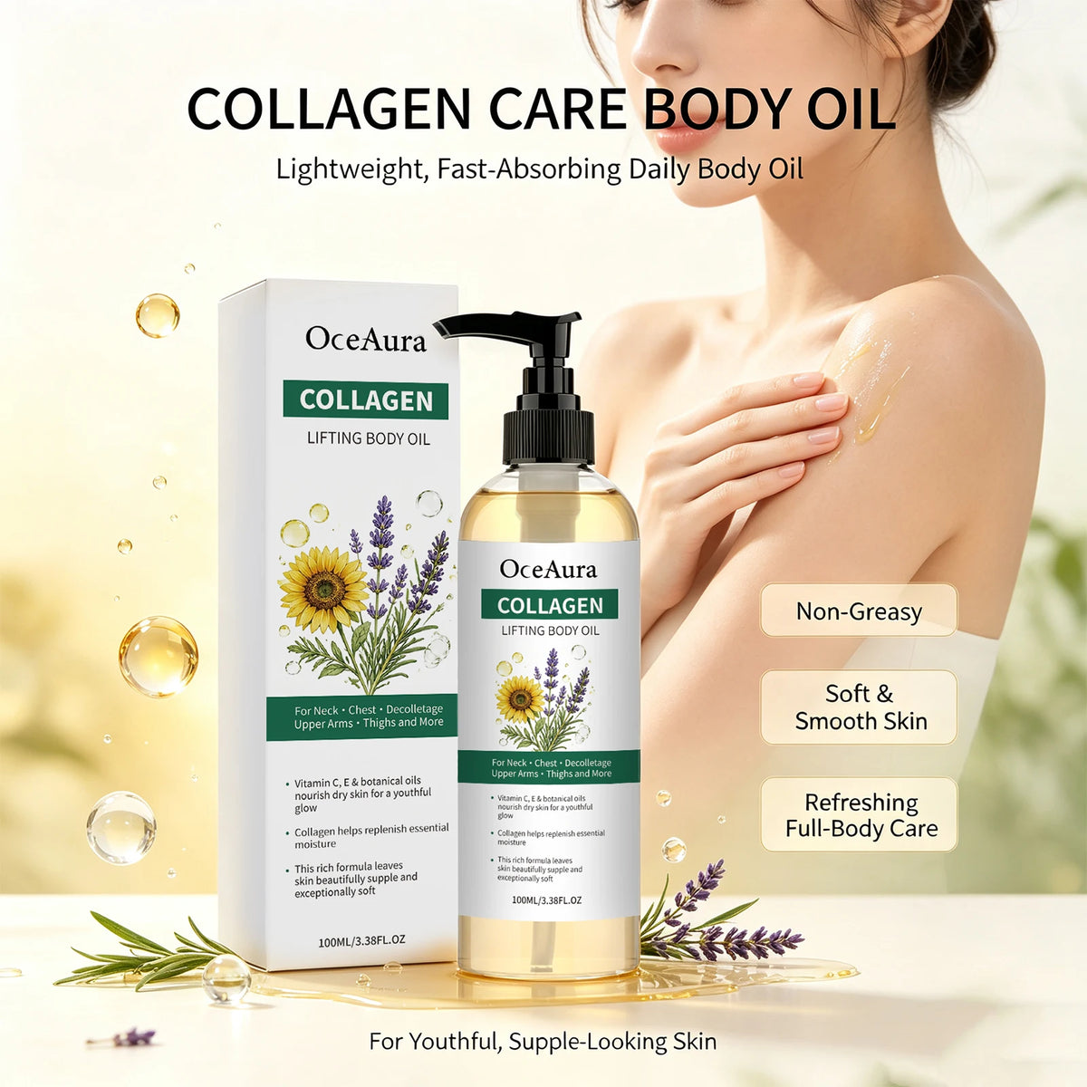 Collagen Nourishing Body Oil for Smooth Skin