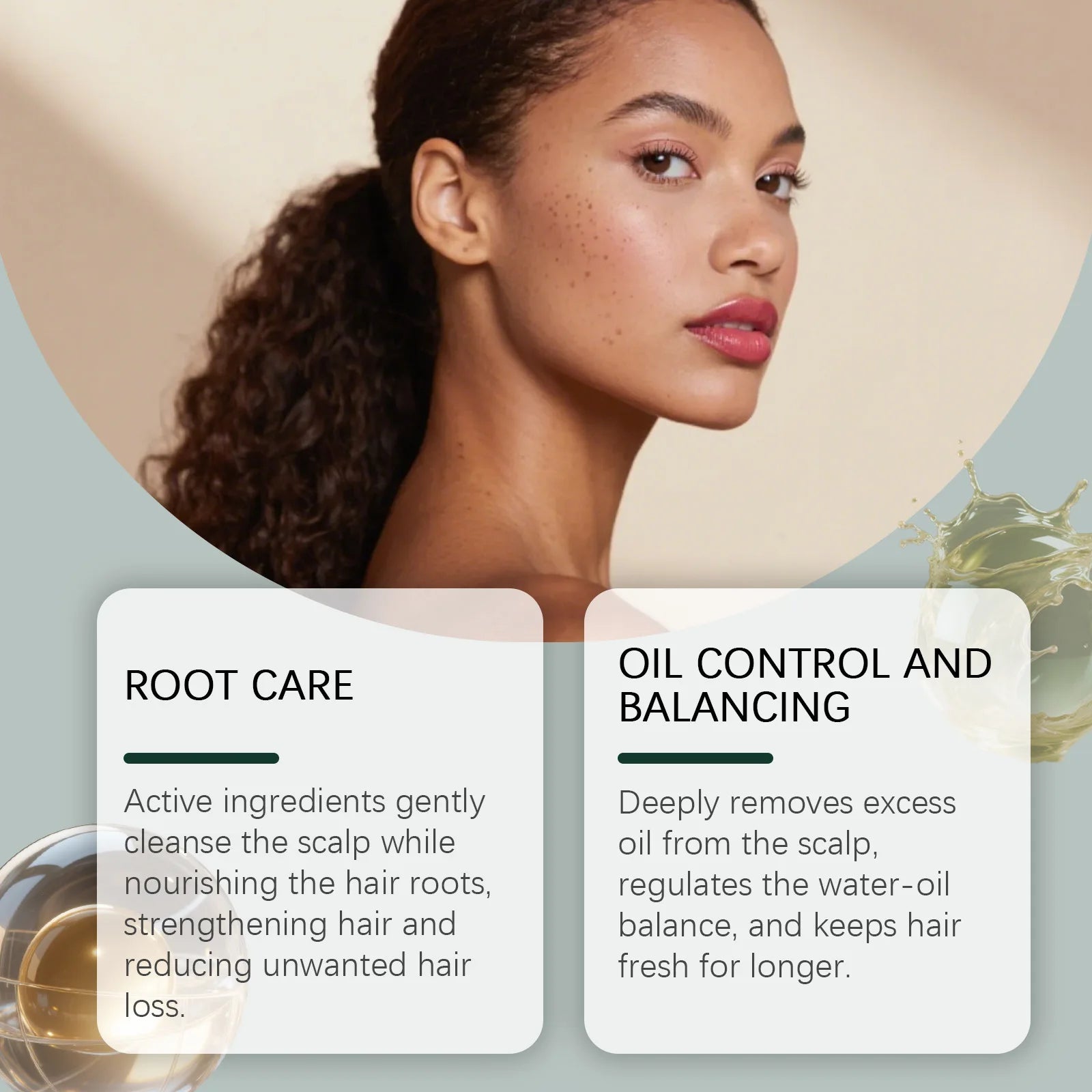 Natural Herbal Solid Triangle Shampoo Bar for Oil Control and Hair Care - 2