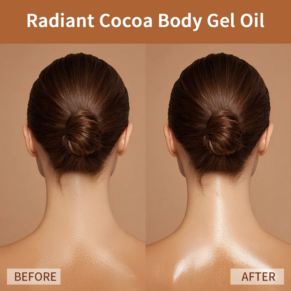 Radiant Cocoa Body Gel Oil for Deep Hydration and Glowing Skin