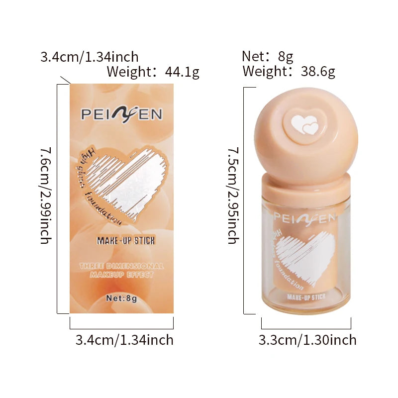 Peifen Foundation Stick Long Lasting Cream Contour and Highlighter
