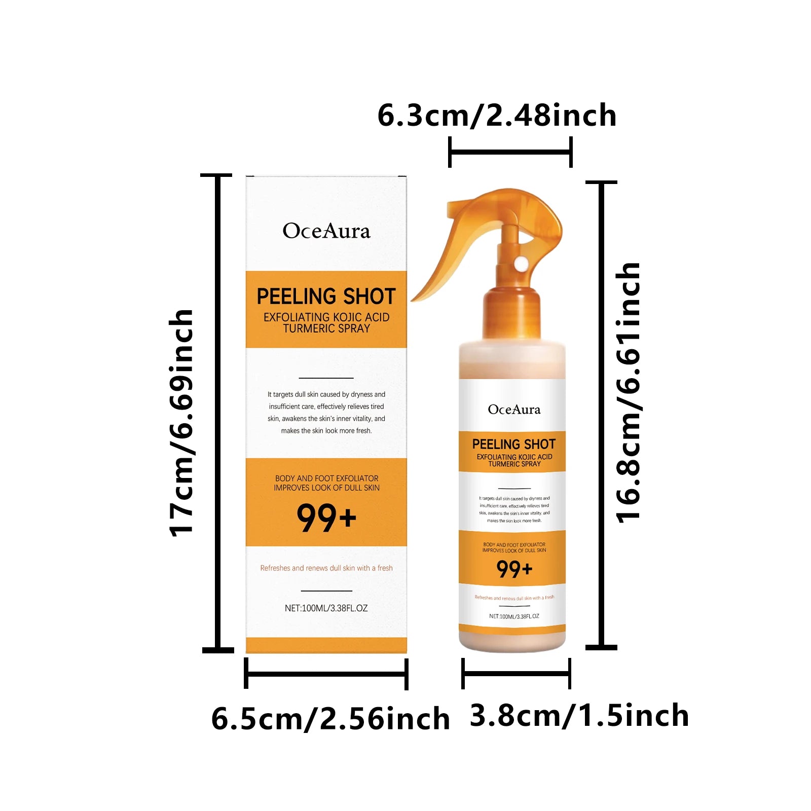 Exfoliating Brightening Spray for Body and Feet - 6