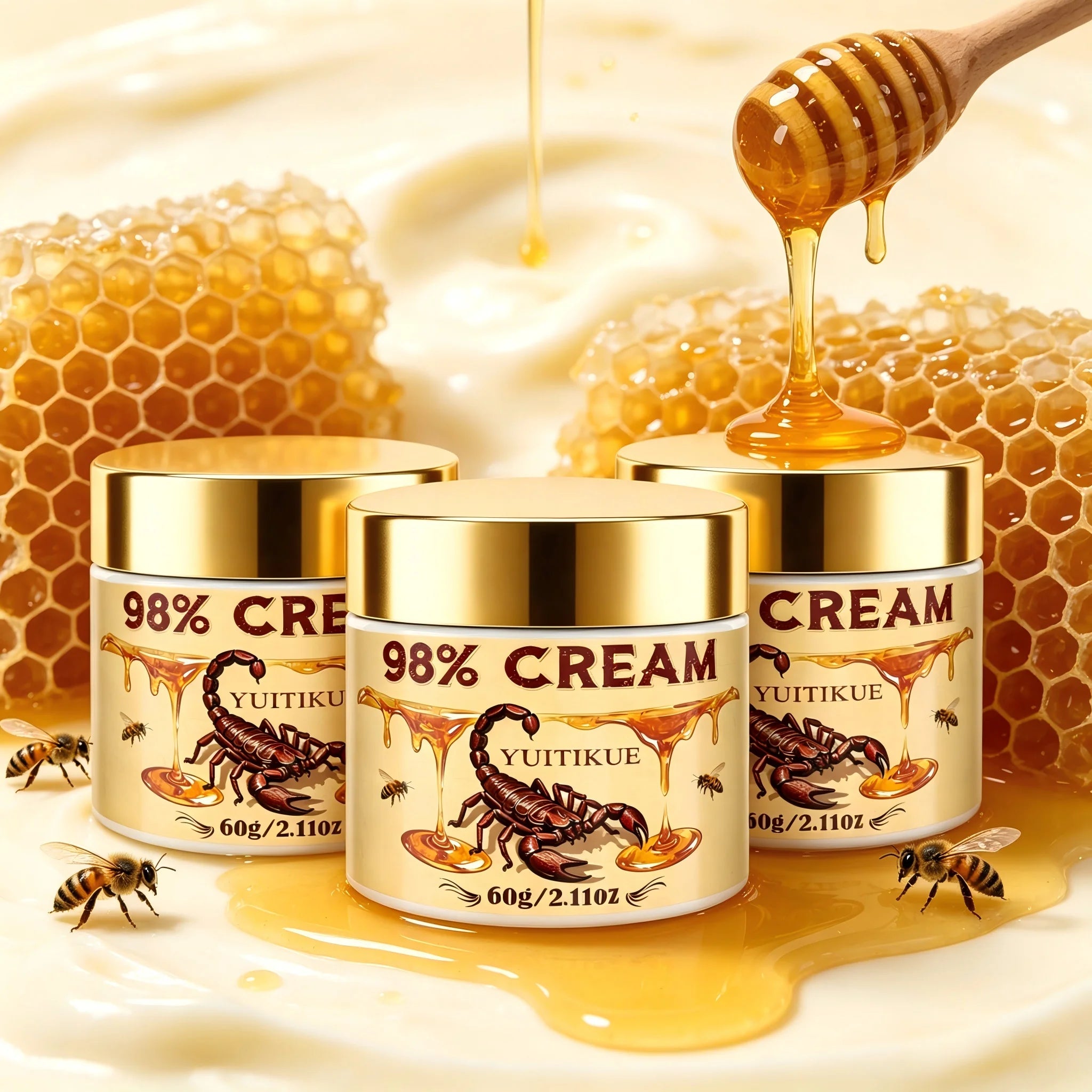 YUITIKUE Scorpion Bee Venom Cream Soothing Skin Nourishing Balm 60g - 18