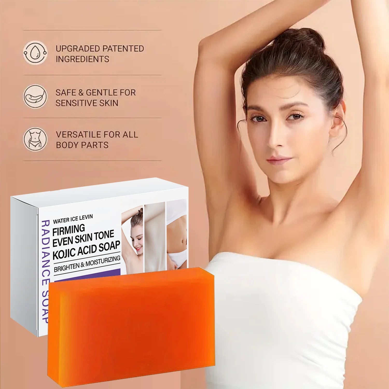 Radiance Kojic Acid Soap with Vitamin C Niacinamide Brightening Bar - 2
