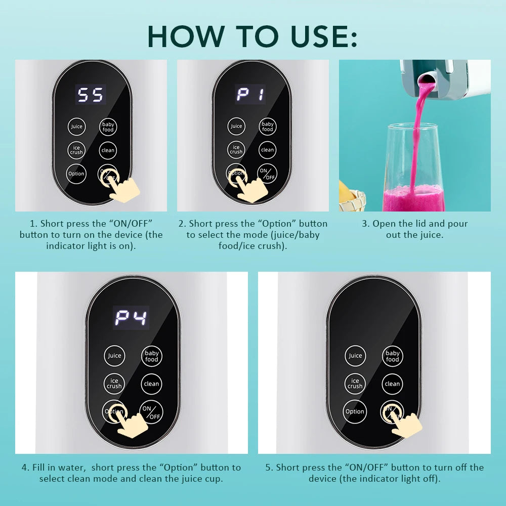 Portable Electric Blender Cup for Smoothies and Travel