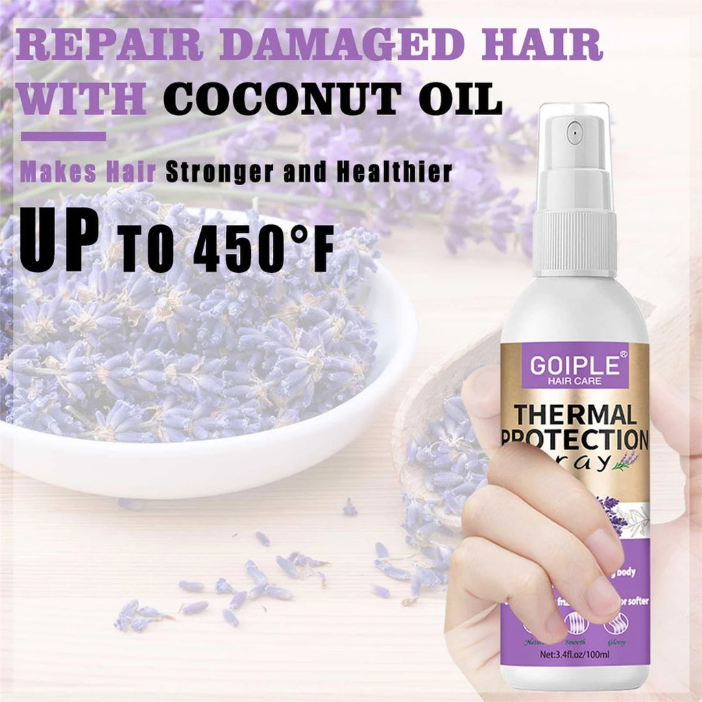 Goiple Lavender Curl Hair Care Set Leave In Conditioner Heat Protectant