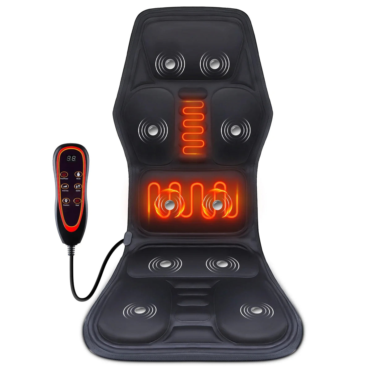 Full Body Vibrating Massage Chair Cushion with Heat