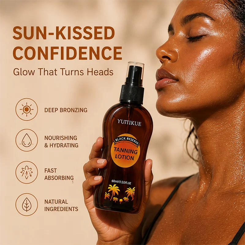 YUITIKUE Natural Sun Tanning Lotion Streak Free Body Bronzer Spray 80ml - 4