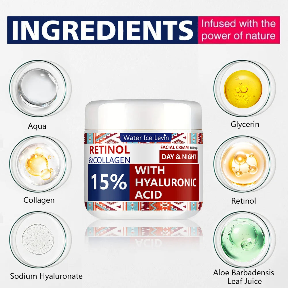 Retinol Collagen Lifting Cream Anti Wrinkle Face Moisturizer 50g - 2
