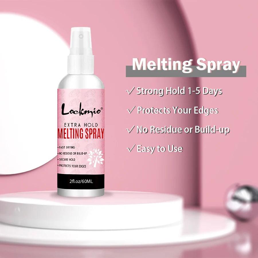 60ml Melting Spray for Lace Front Wigs with Long Lasting Secure Hold