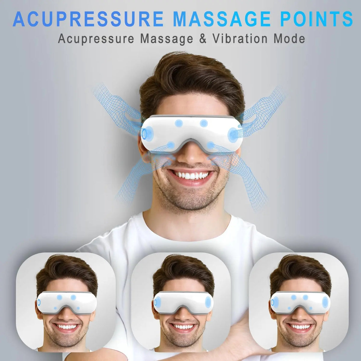 Rechargeable Heated Eye Massager for Tension Relief and Better Sleep