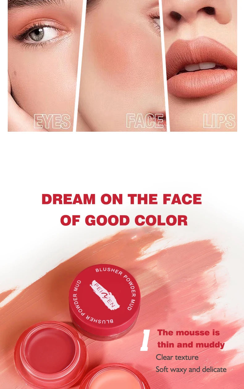 Waterproof Powder Blusher Natural Long Lasting Face Blush