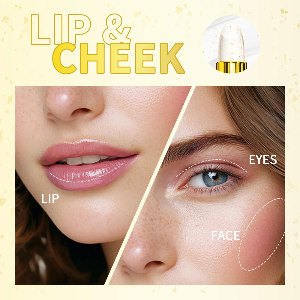 24K Gold Color Changing Moisturizing Lip Balm