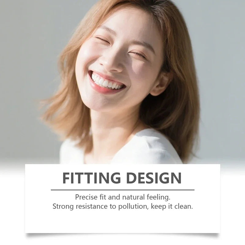 Temporary Silicone Cosmetic Dentures for Missing Teeth