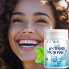 Yuitikue Teeth Whitening Powder Natural Mint Dental Stain Remover 80g