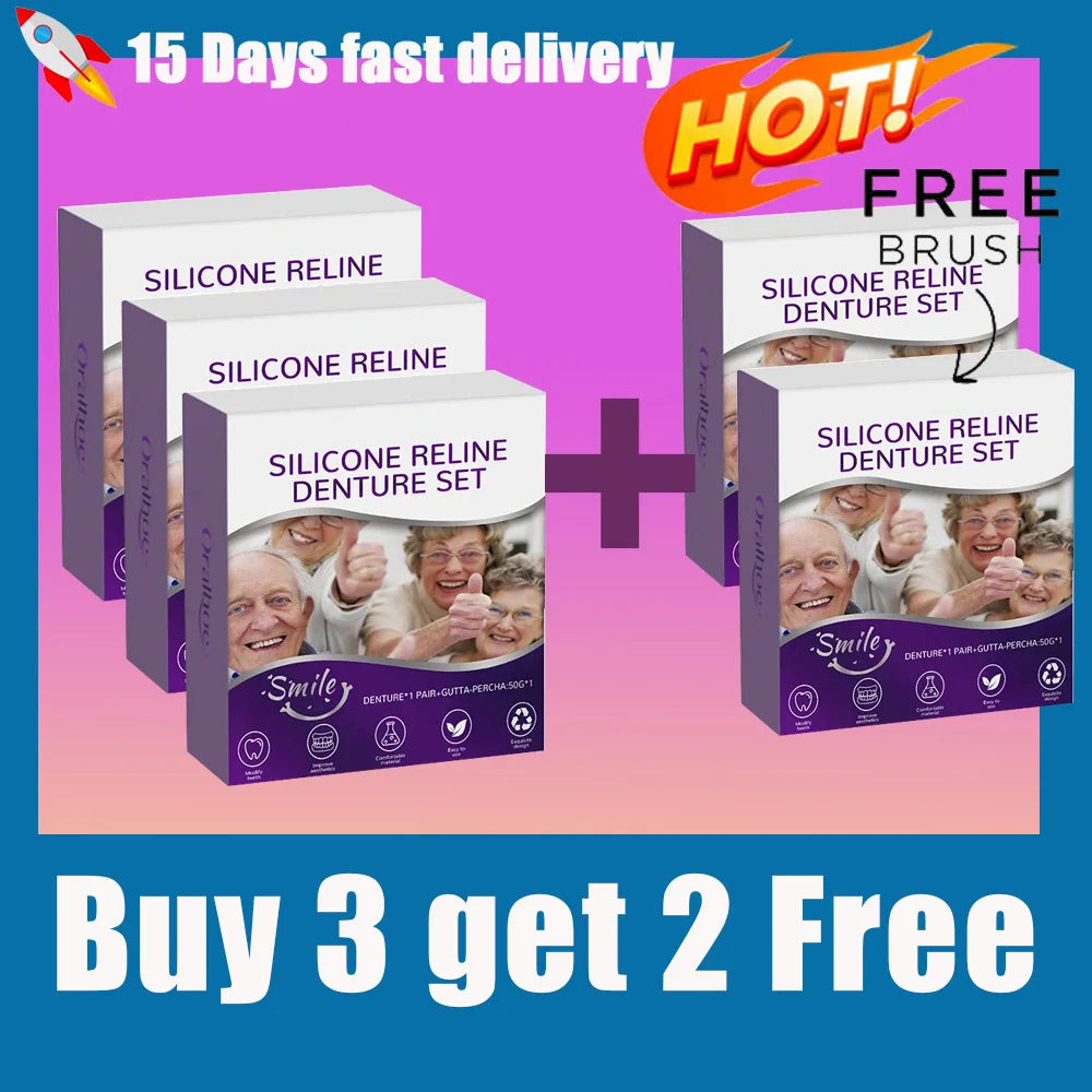 Silicone Denture Reline and Comfort Fit Set - 10