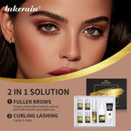 Professional Lash Lift and Brow Tinting Kit for Salon and Home Use