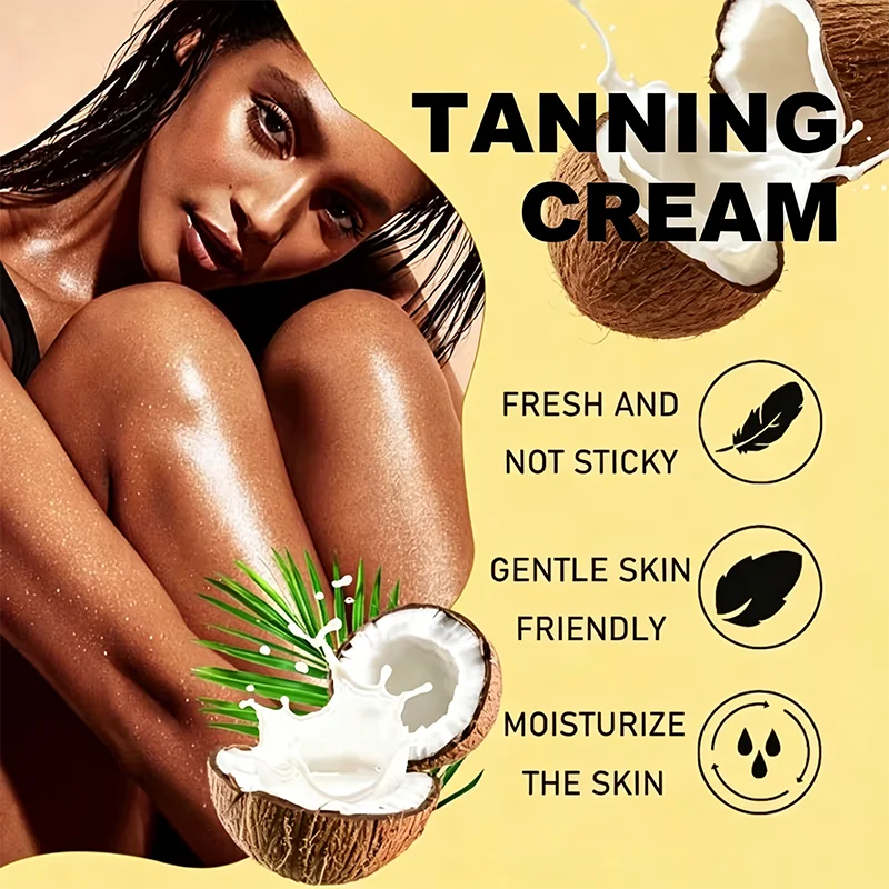 YUITIKUE Carrot Self Tanning Cream Natural Bronzing Body Lotion - 10
