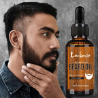 Lockmio Natural Musk Beard Oil and Balm Grooming Kit for Men