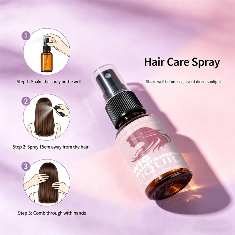 30ml Synthetic Hair Wig Care Liquid Frizz Control Spray - 14