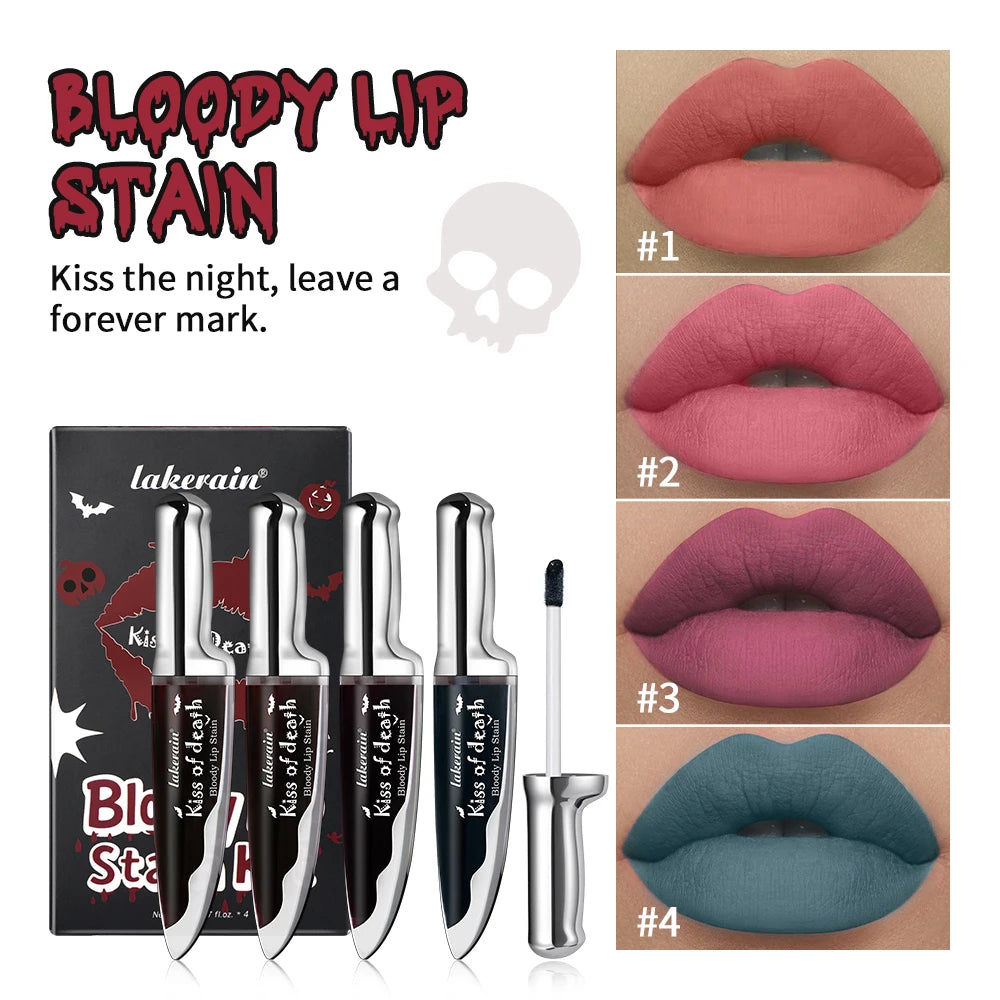 Bloody Matte Lip Stain for Halloween and Costume Makeup