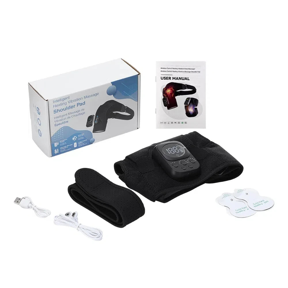 Wireless App-Controlled Heated Shoulder Massager for Muscle Relief - 32