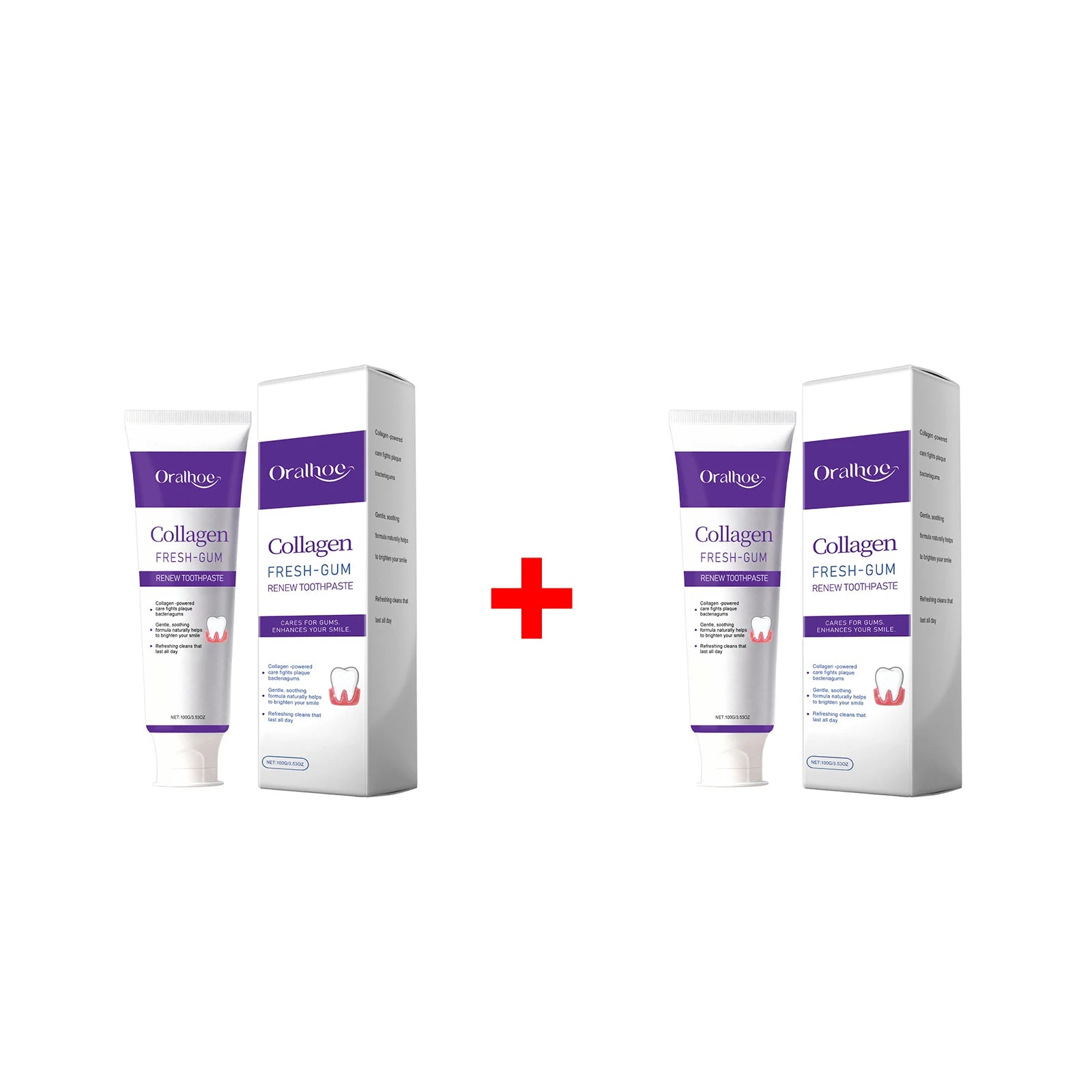 Collagen Whitening Toothpaste for Gum Care and Fresh Breath - 18